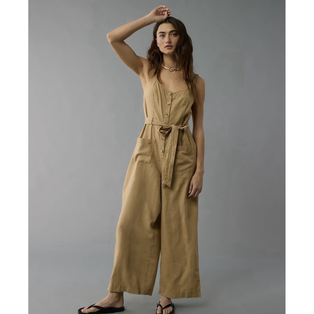 NWT Free People Frankie Pintuck Olive Maxi Dress Medium Halter Crinkle $148